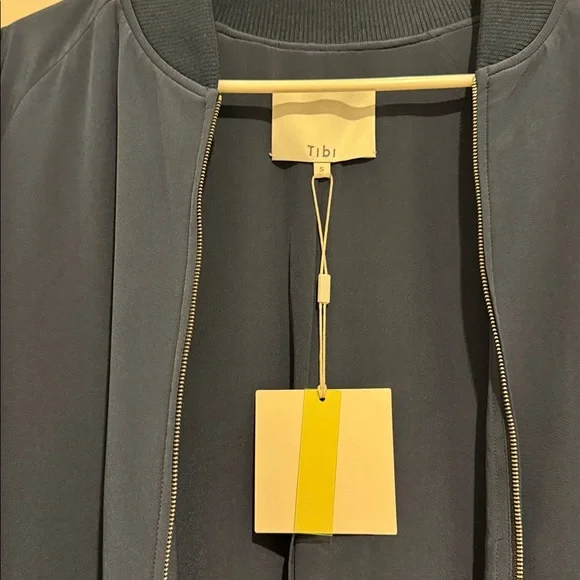 Tibi Navy Bomber Jacket